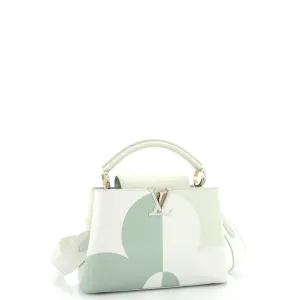 Designer Capucines Bag Monogram Giant Flower Leather BB