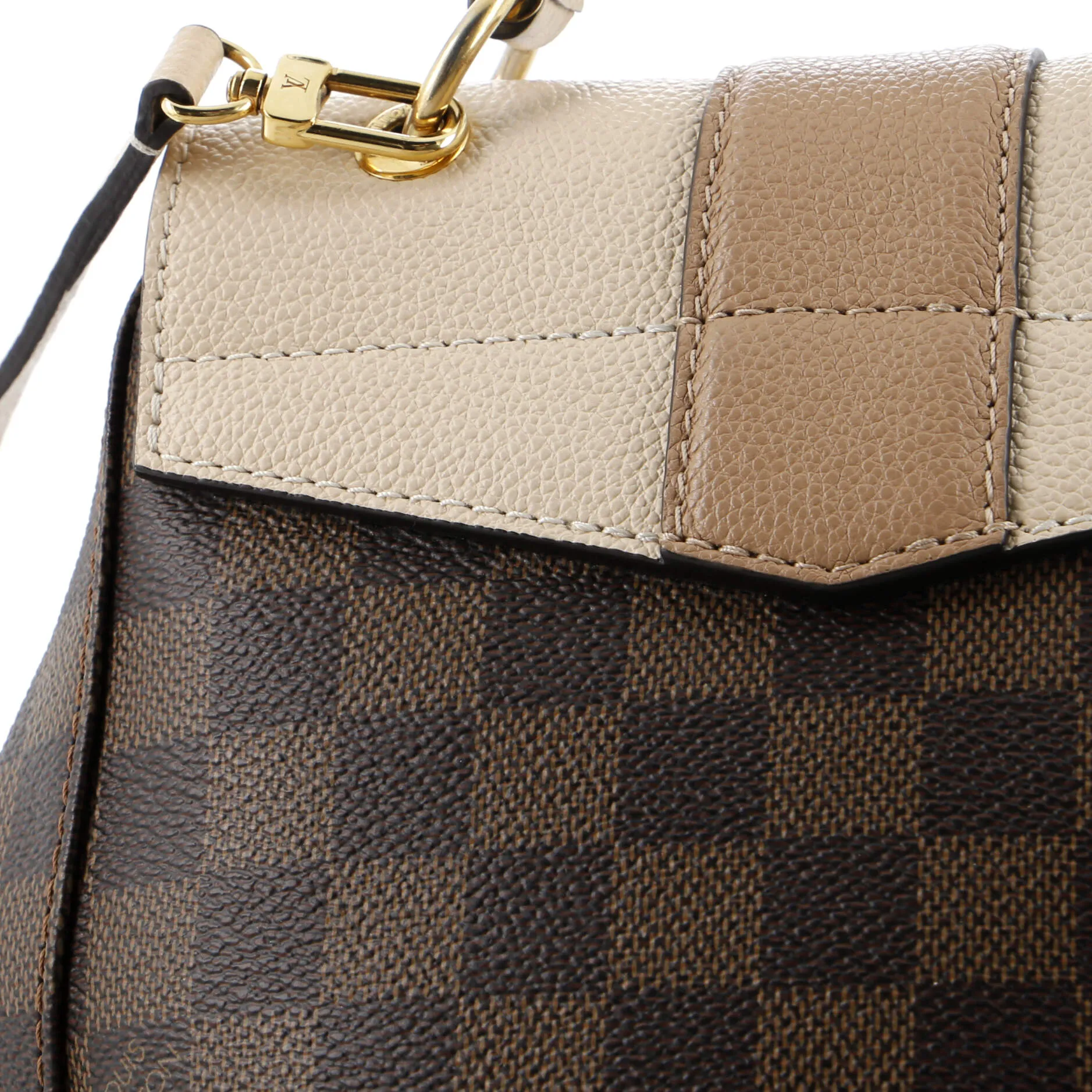 Designer Clapton Backpack Damier and Leather