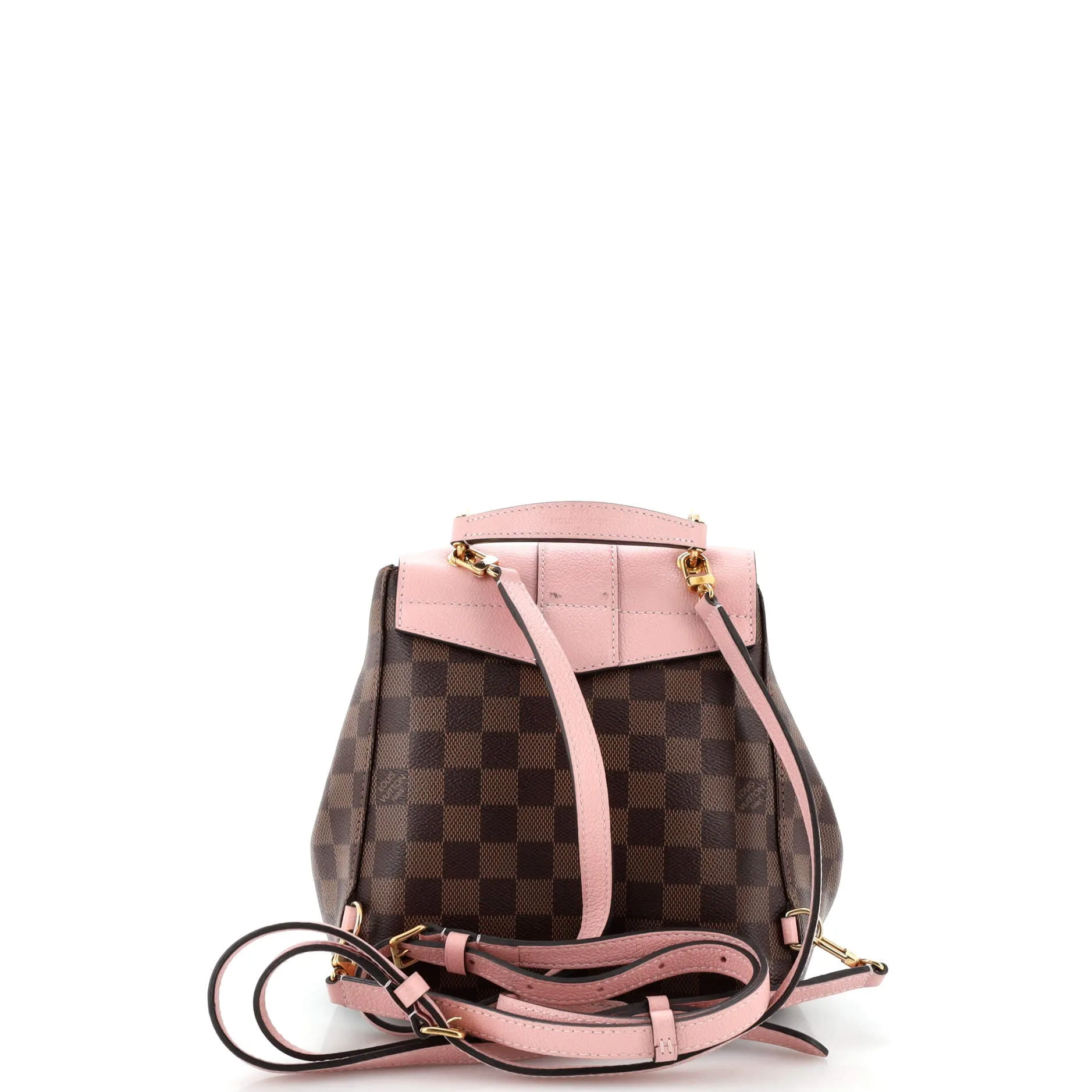 Designer Clapton Backpack Damier and Leather
