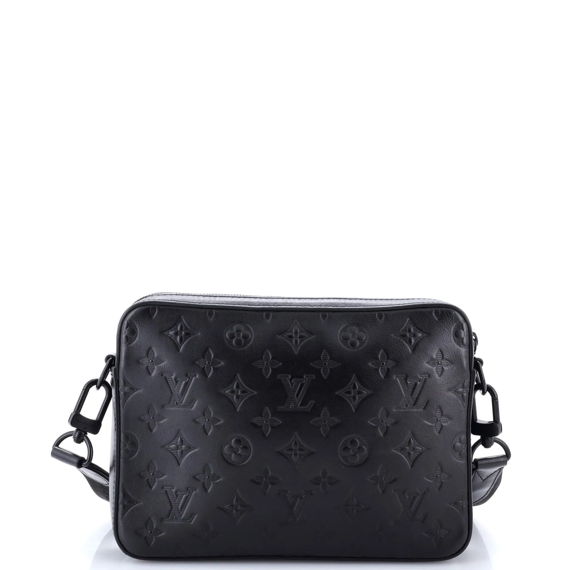 Designer Duo Messenger Bag Monogram Shadow Leather