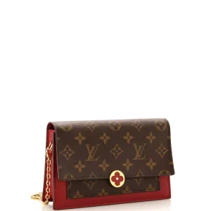 Designer Flore Chain Wallet Monogram Canvas