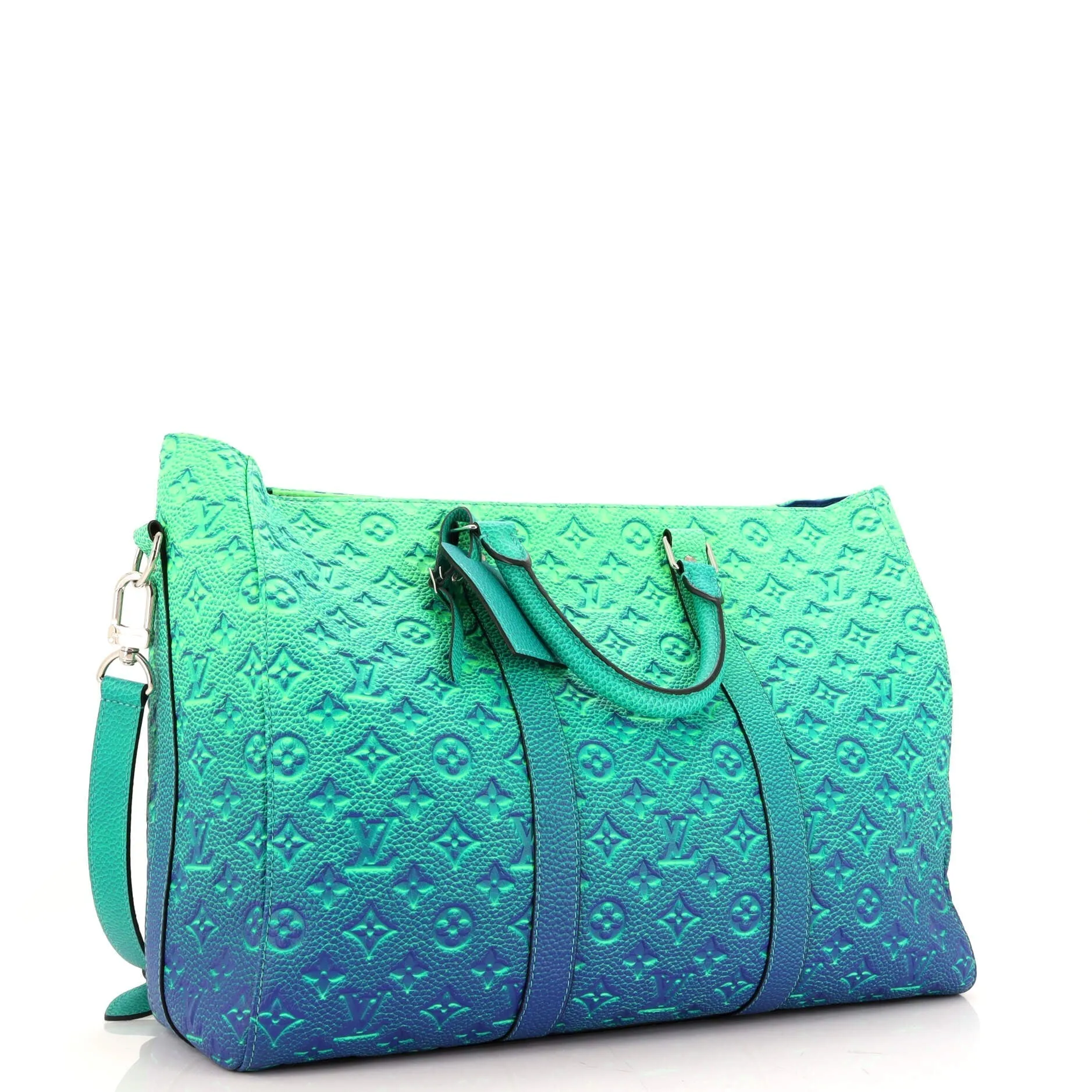 Designer Keepall Tote Limited Edition Illusion Monogram Taurillon Leather