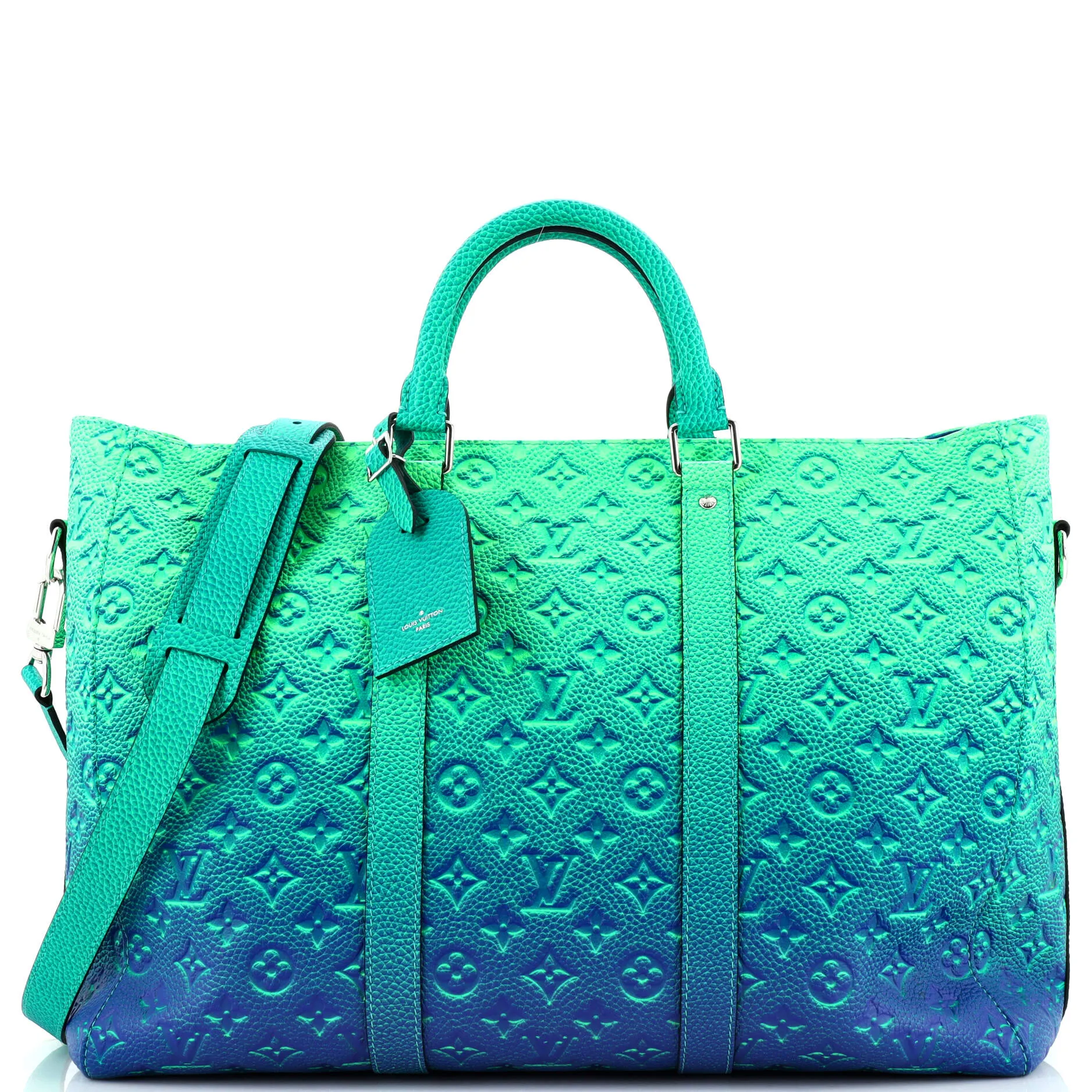 Designer Keepall Tote Limited Edition Illusion Monogram Taurillon Leather