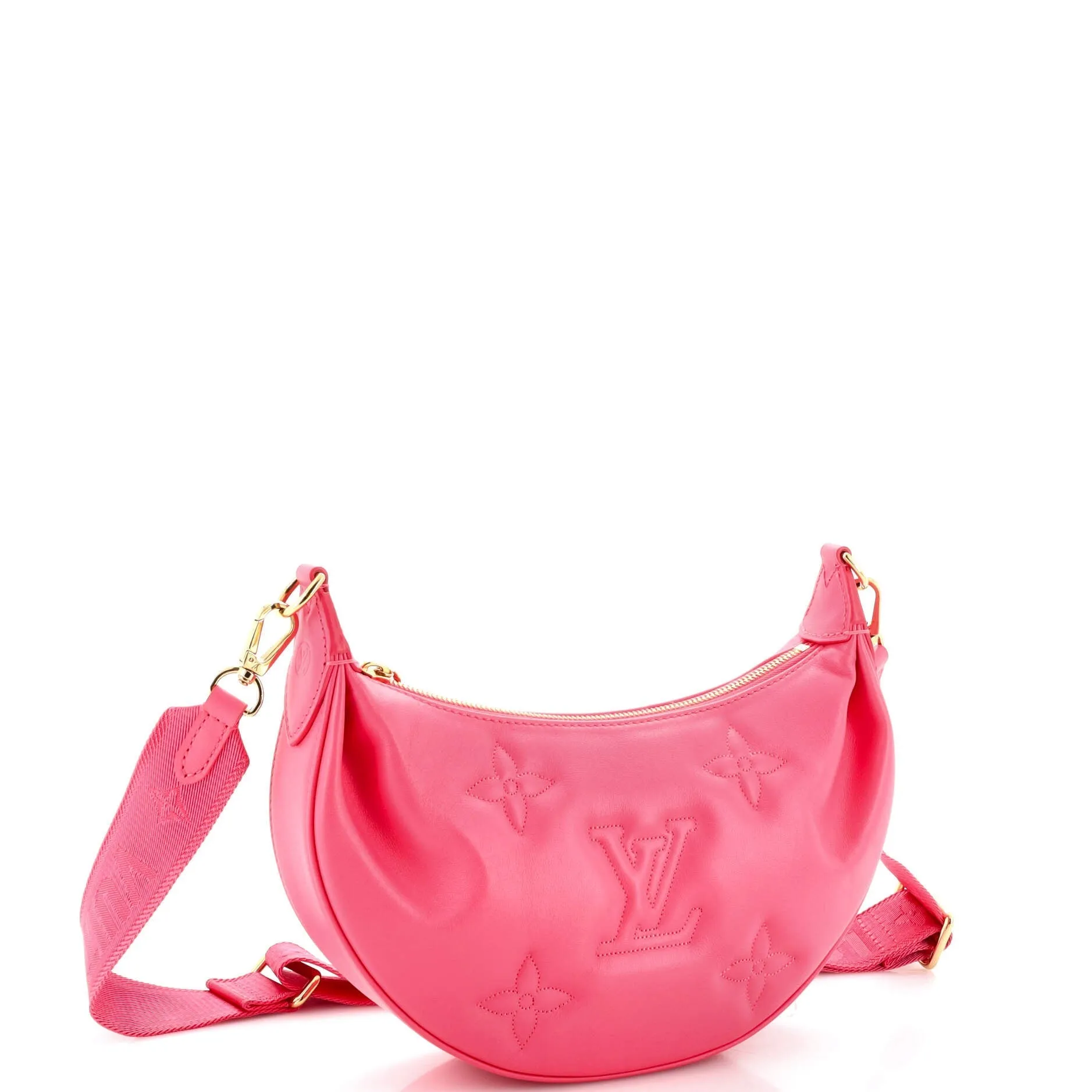 Designer Over The Moon Bag Bubblegram Leather
