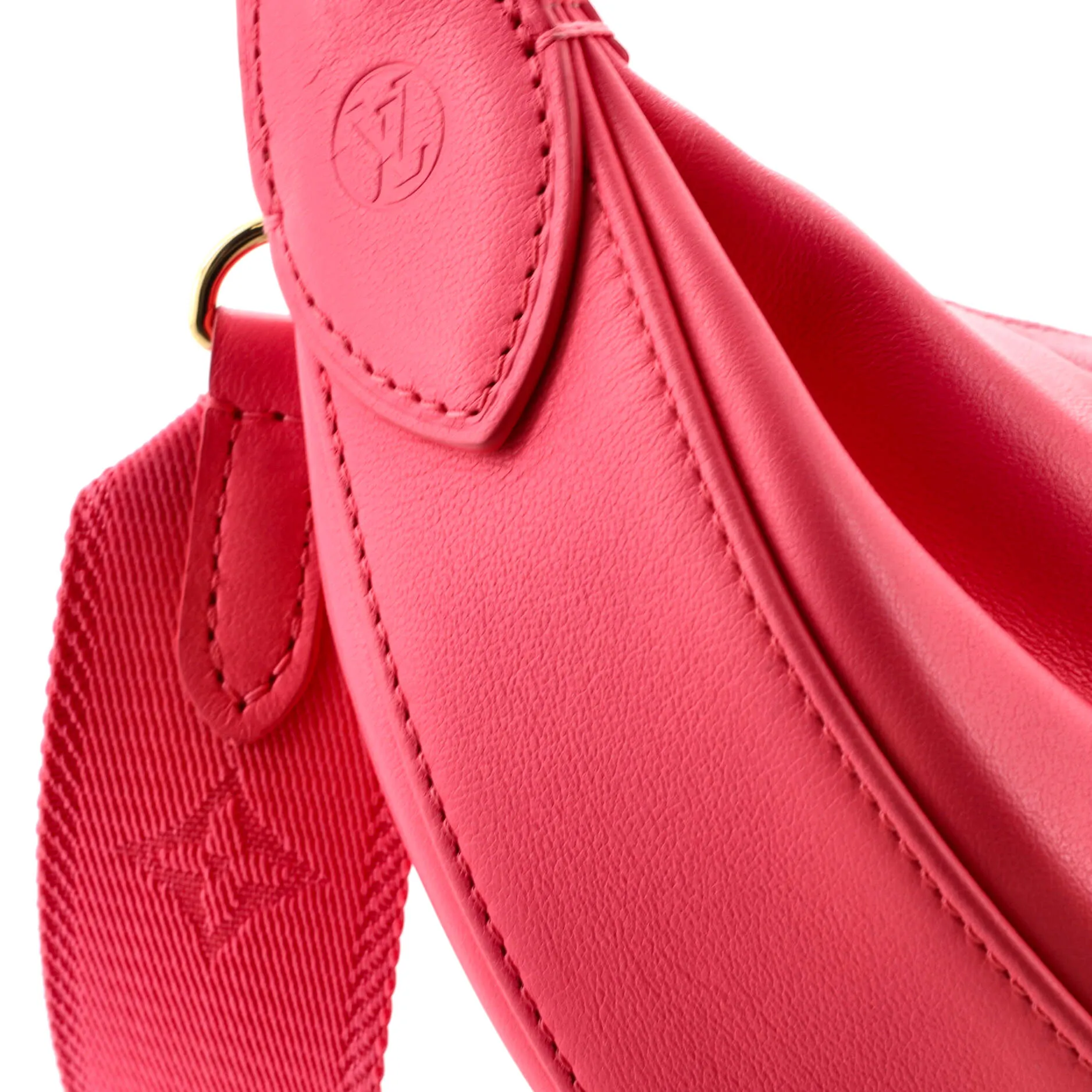 Designer Over The Moon Bag Bubblegram Leather