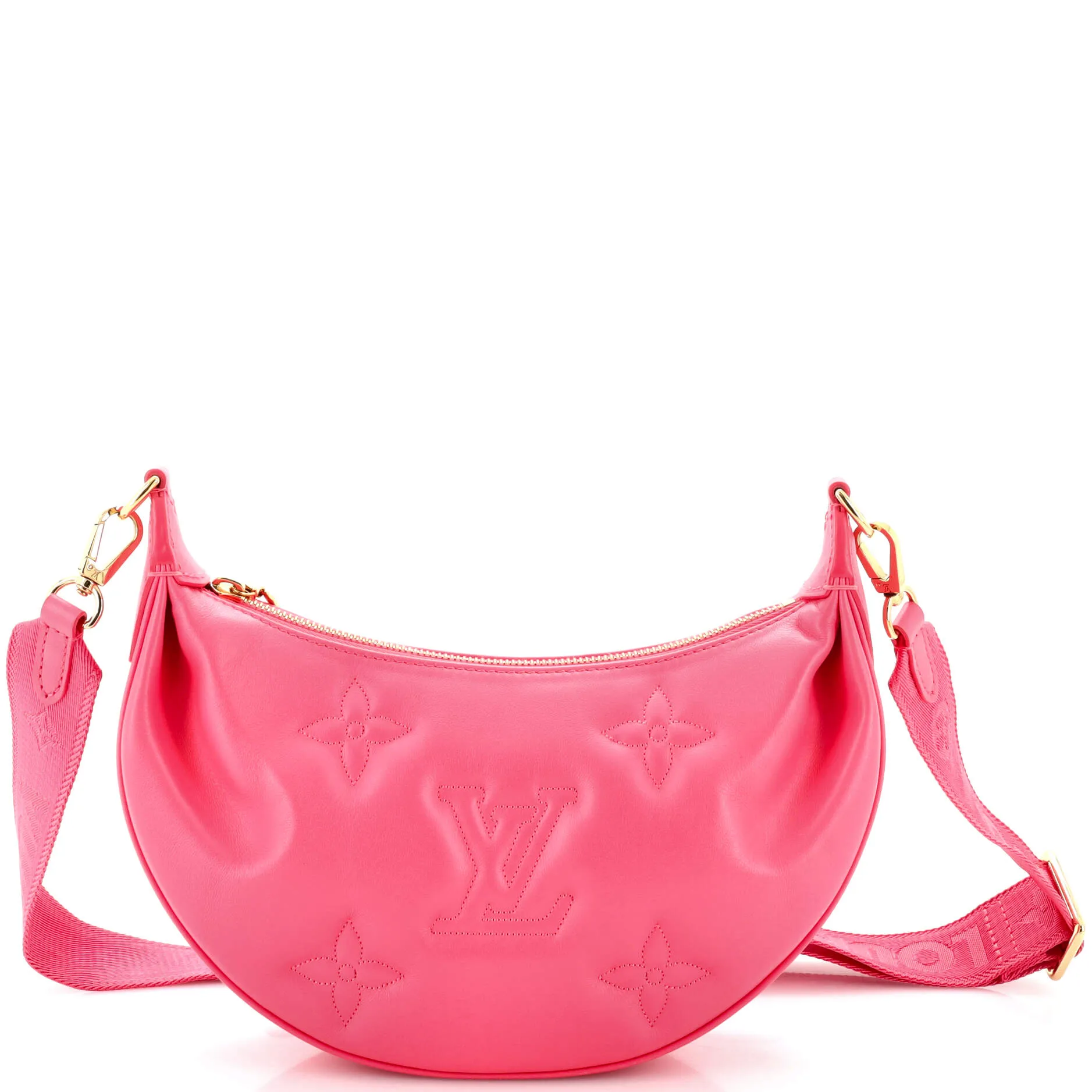Designer Over The Moon Bag Bubblegram Leather
