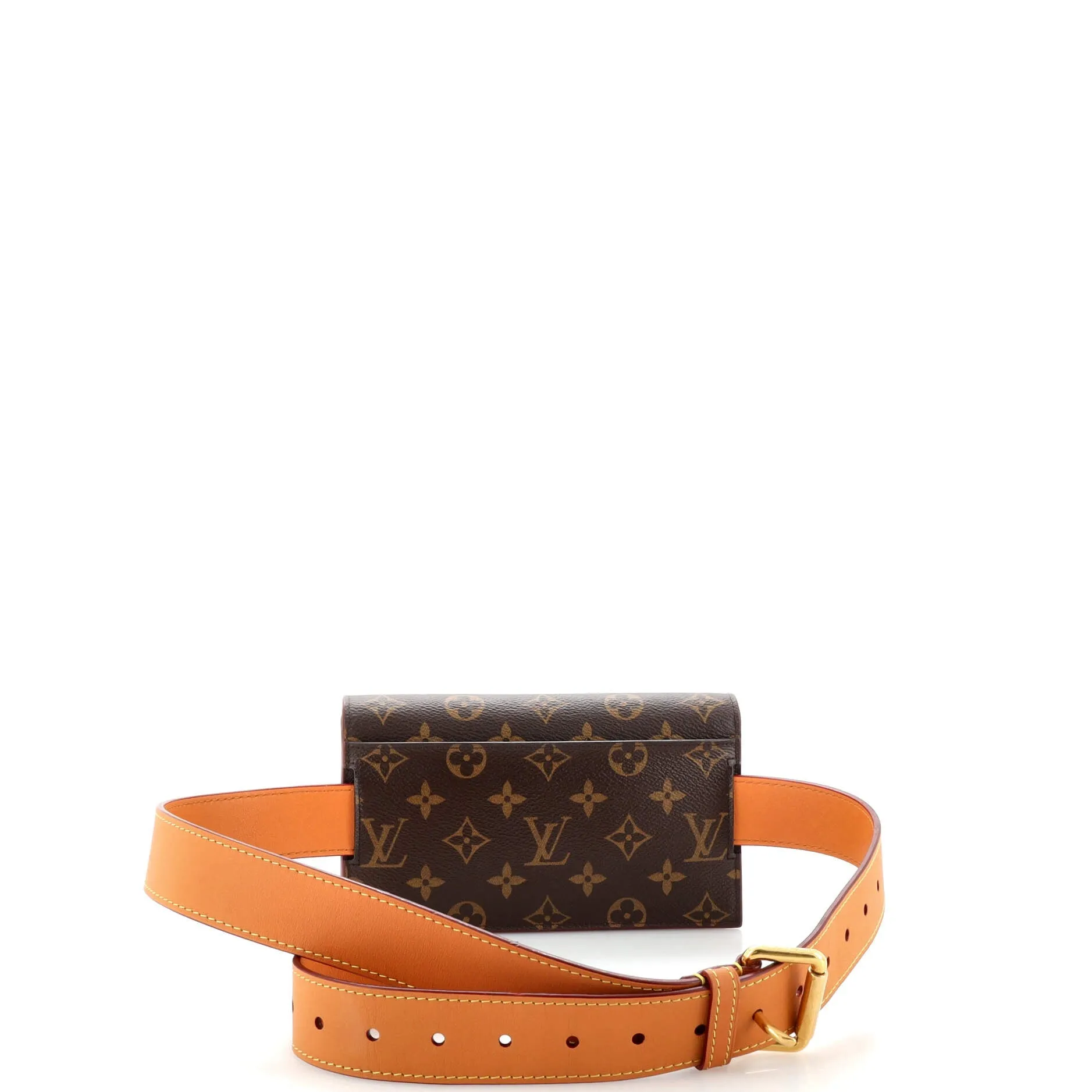 Designer S Lock Belt Pouch Monogram Canvas