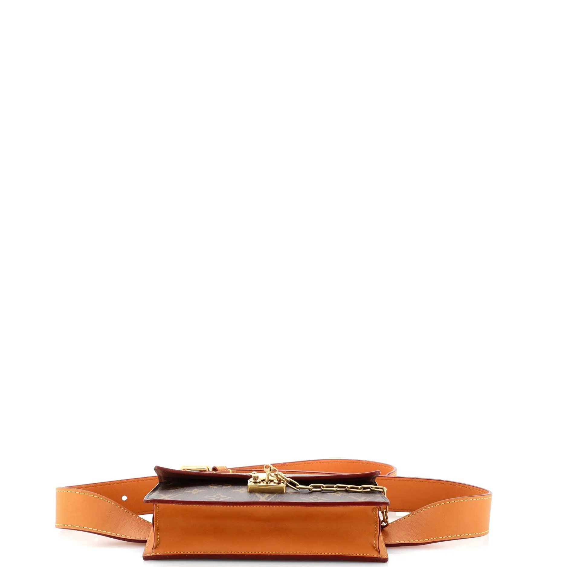 Designer S Lock Belt Pouch Monogram Canvas