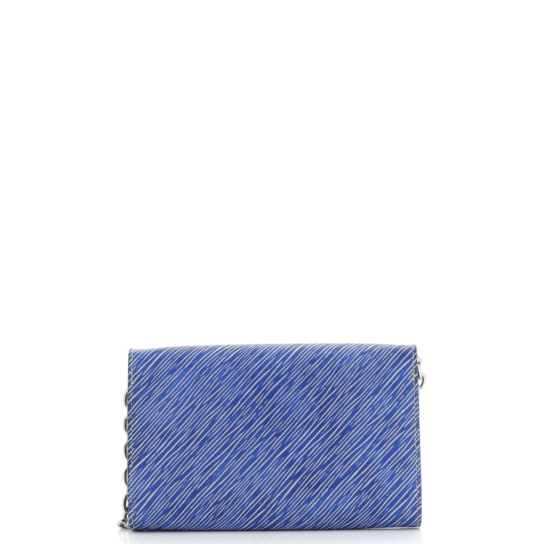 Designer Twist Chain Wallet Limited Edition Pin Embellished Epi Leather