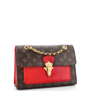 Designer Victoire Handbag Monogram Canvas and Leather