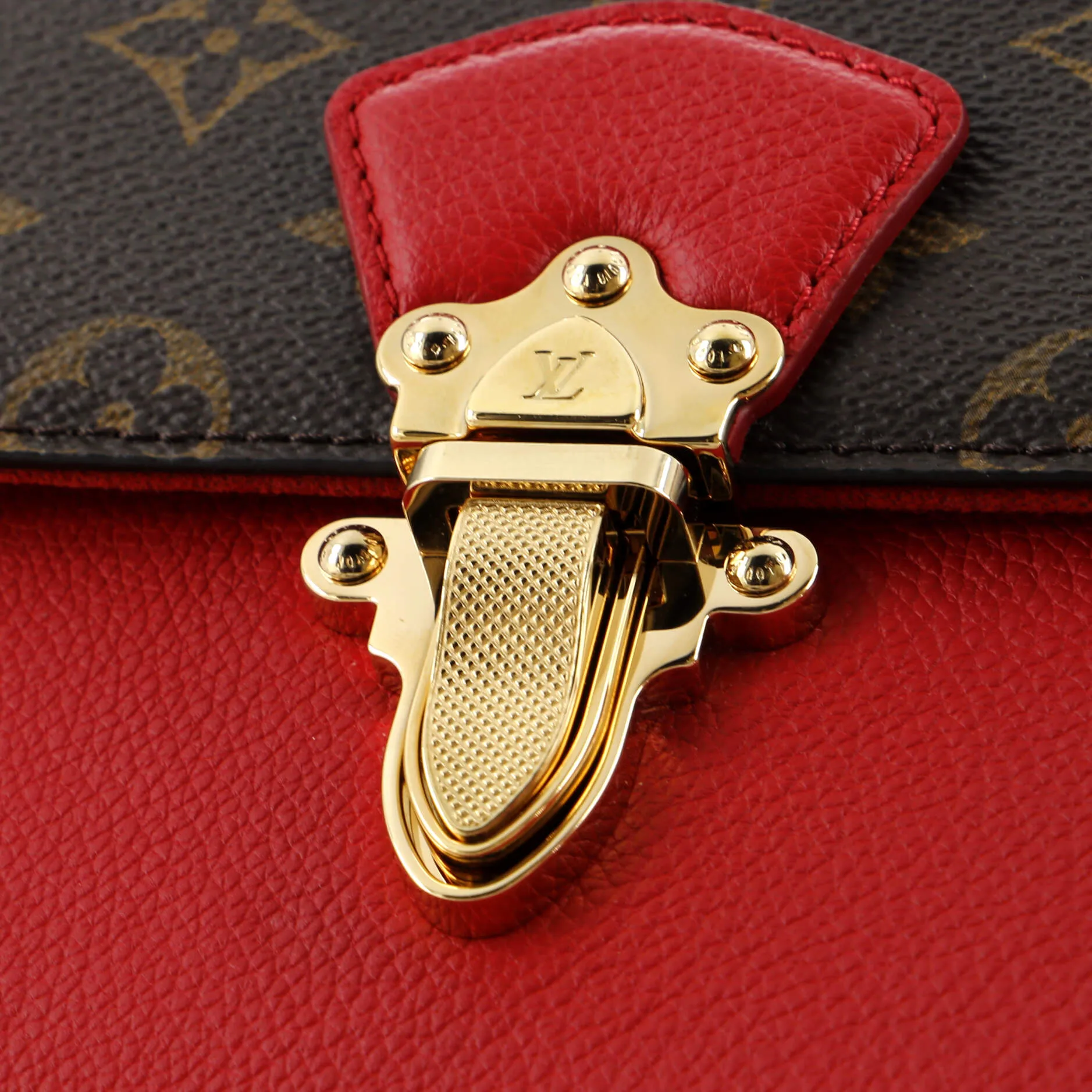 Designer Victoire Handbag Monogram Canvas and Leather