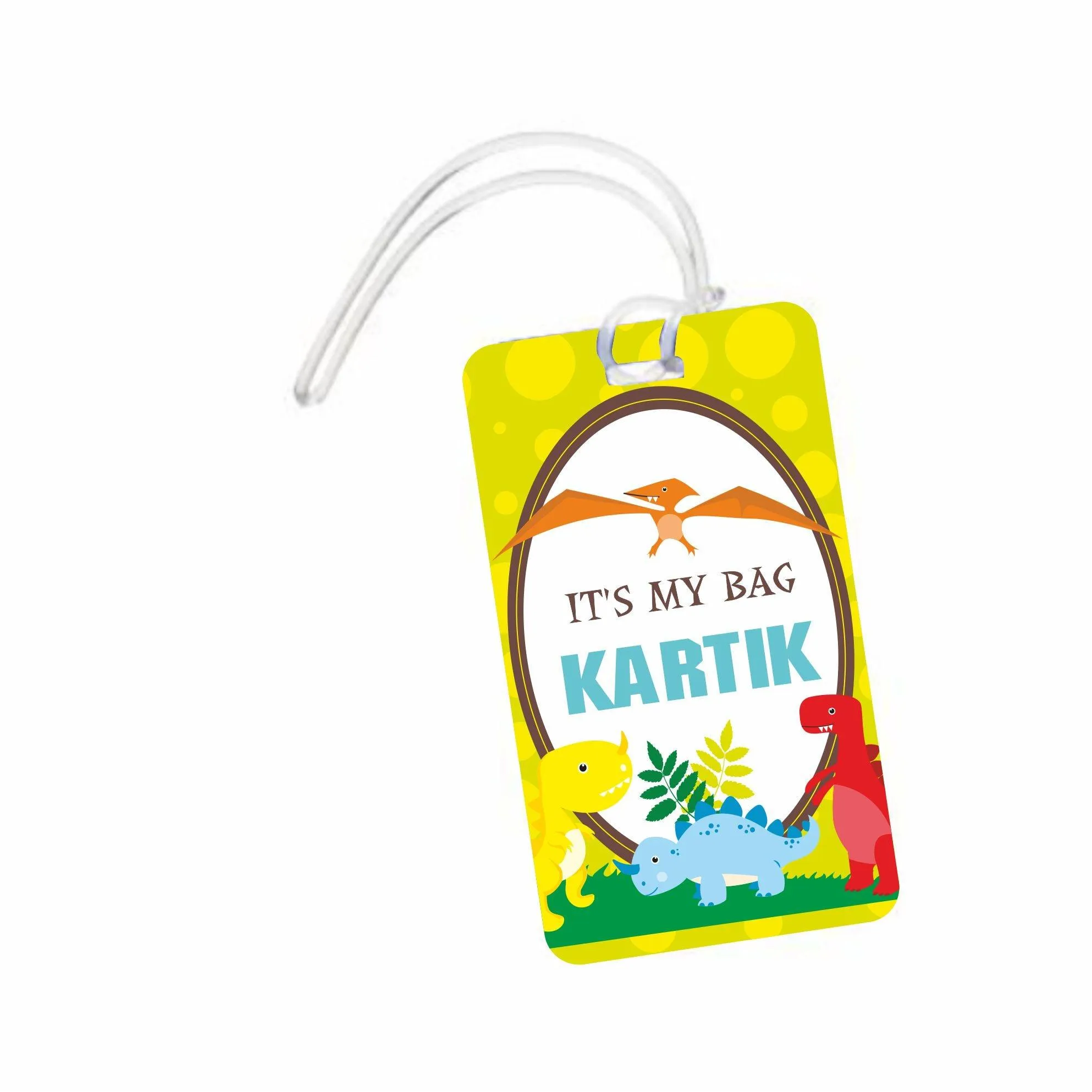 Dinosaur Luggage Tag