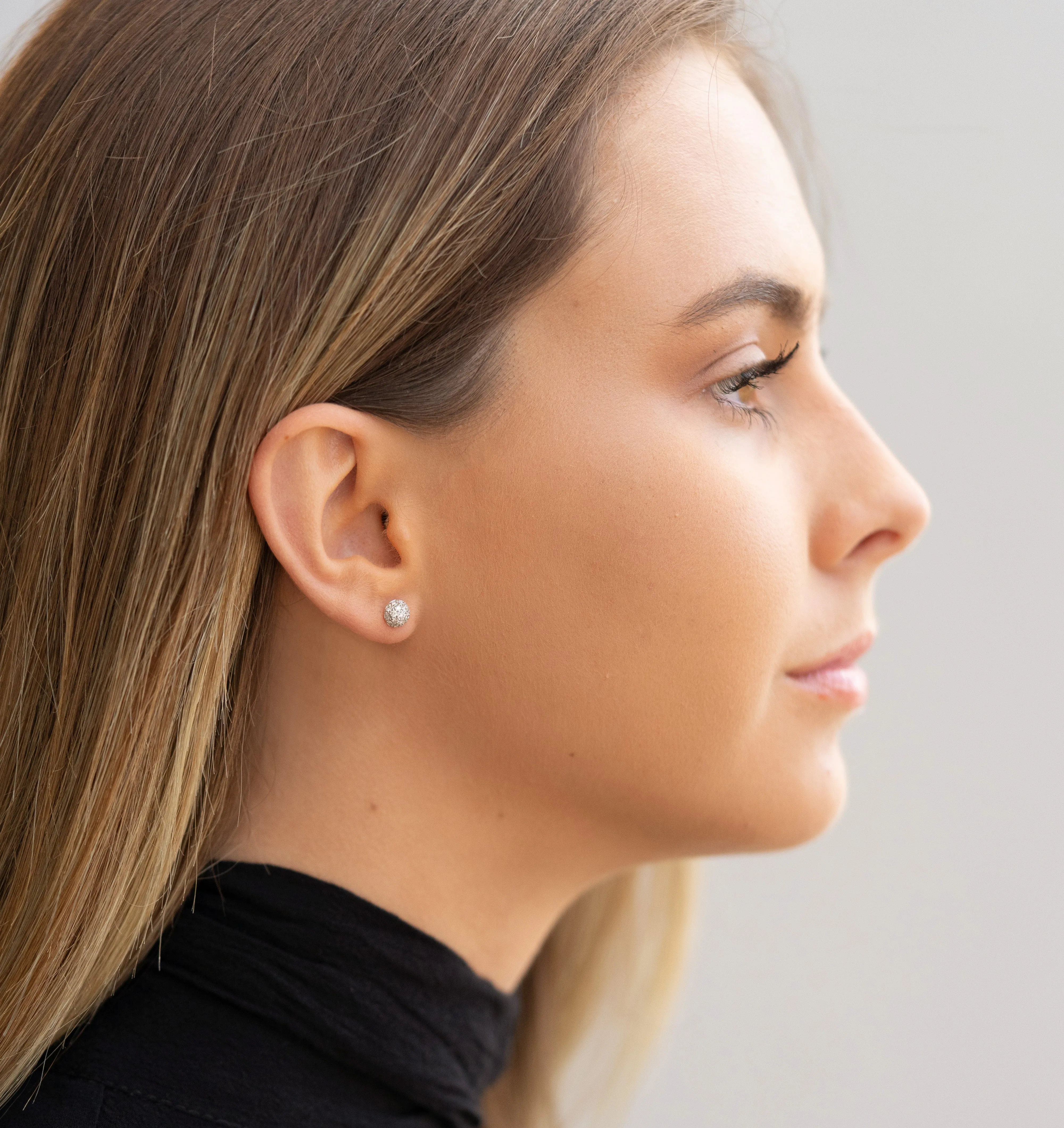Disco Ball Stud Earrings