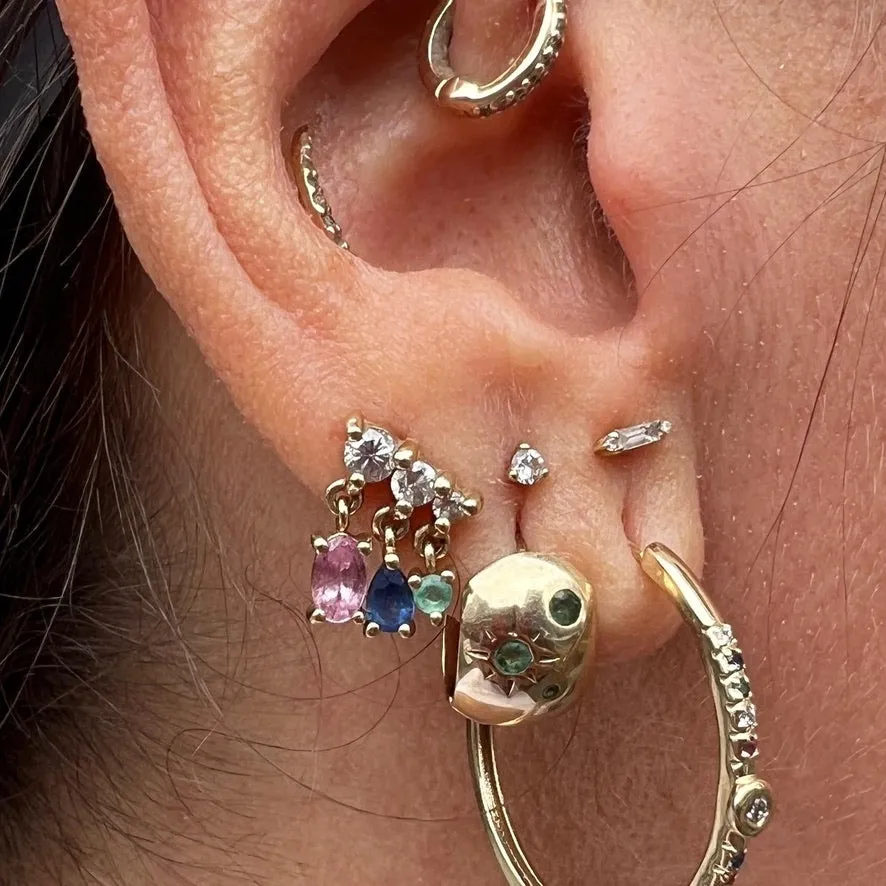 Disco Dazzle Hoop with Mixed Stones