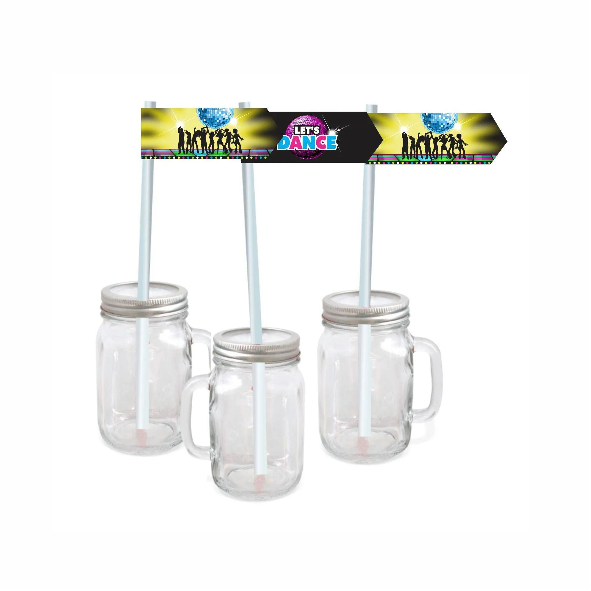 Disco Party Theme Drink Straws