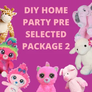 DIY Home Party Packages & T-Shirts Pre-Selected