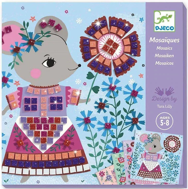 DJECO Mosaics Kit - Lovely Pets