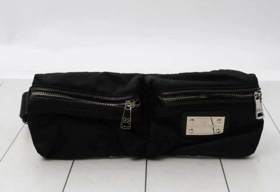 Dolce&Gabbana Black Fanny Pack Waist Pouch Belt Bag  861929