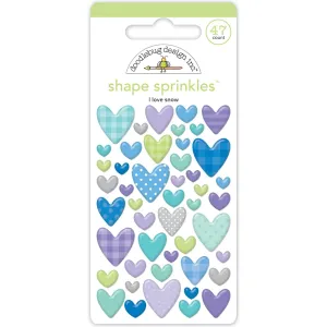 Doodlebug - Snow Much Fun - I Love Snow Shape Sprinkles  / 8346
