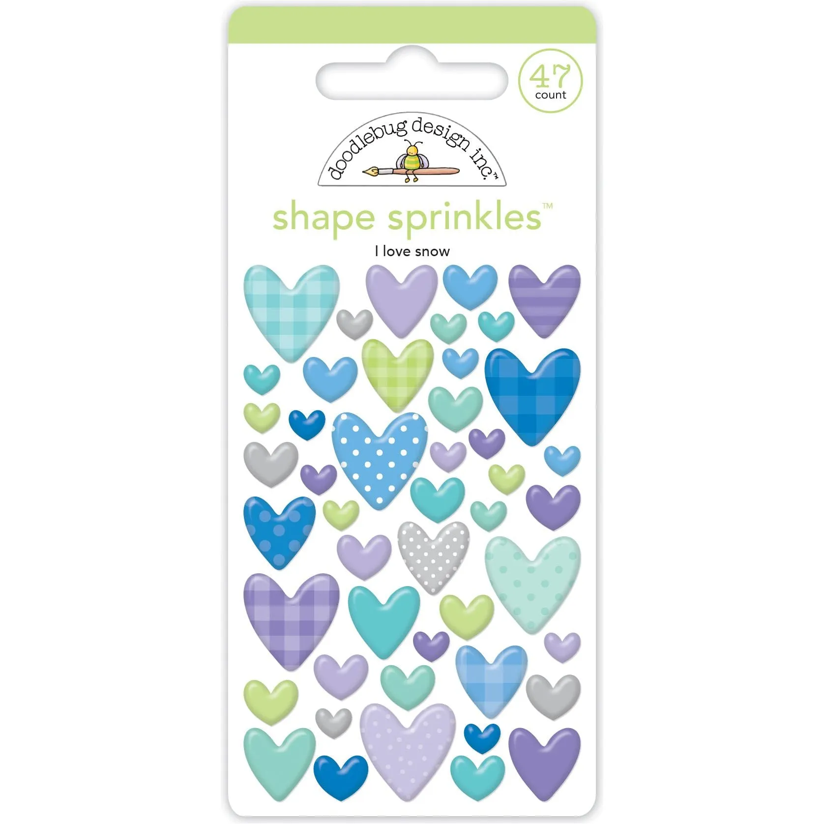 Doodlebug - Snow Much Fun - I Love Snow Shape Sprinkles  / 8346