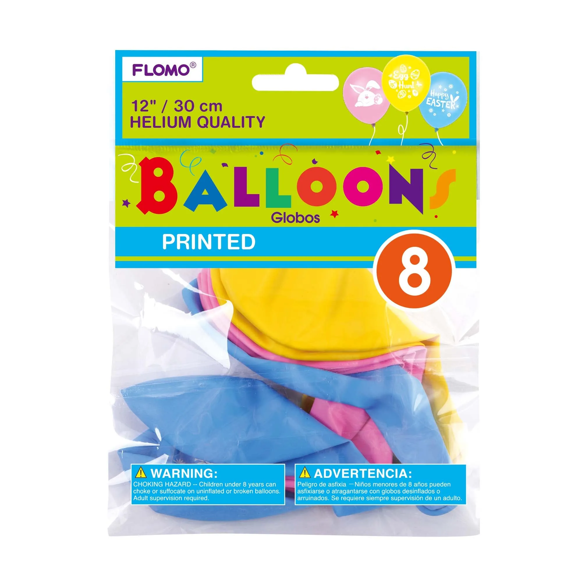 Easter-8Pk 12" Happy Easter Balloons
