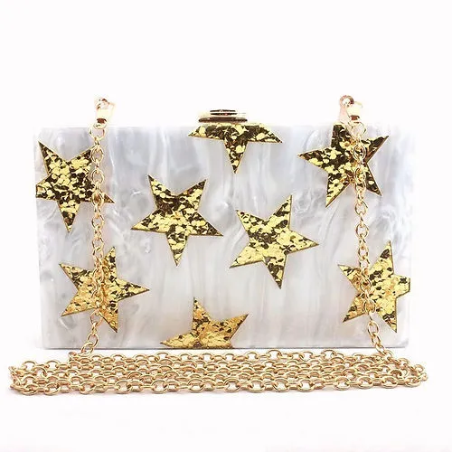 Elegant Acrylic Style Clutch