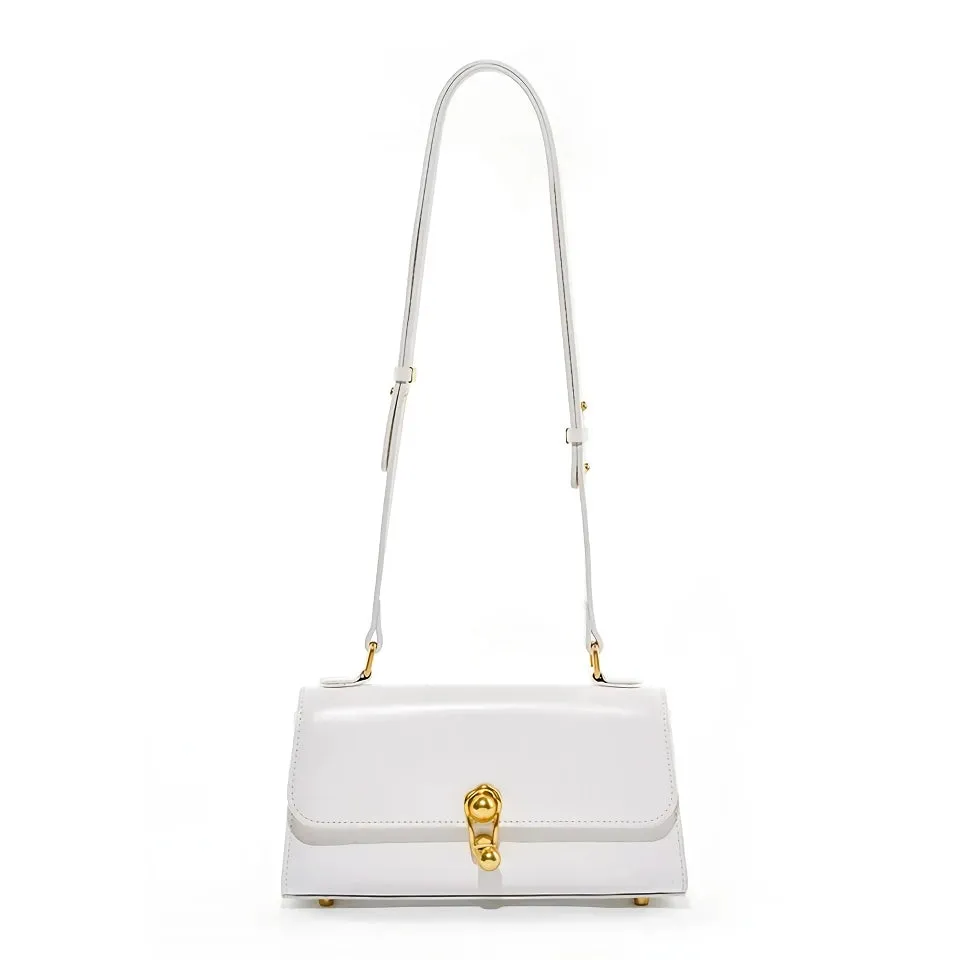 Elegant Burgundy Leather Crossbody Bag for Women