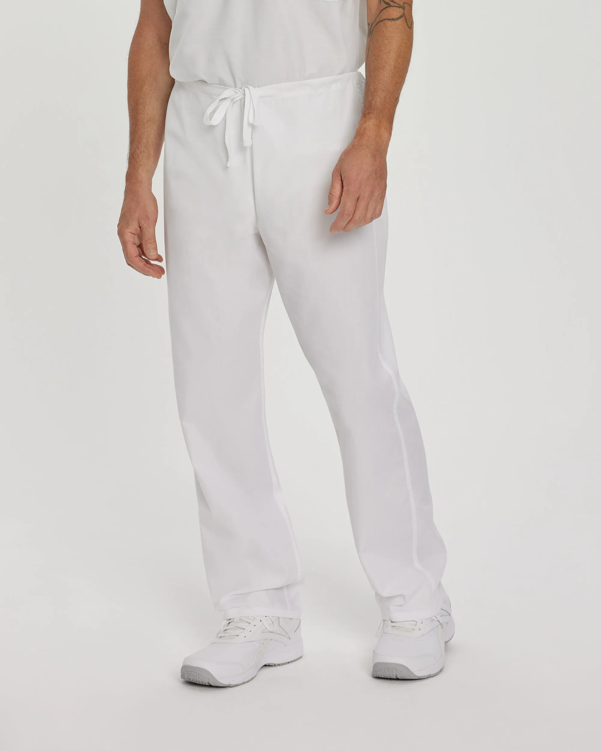Essentials 7602 Unisex Reversible Scrub Pants White