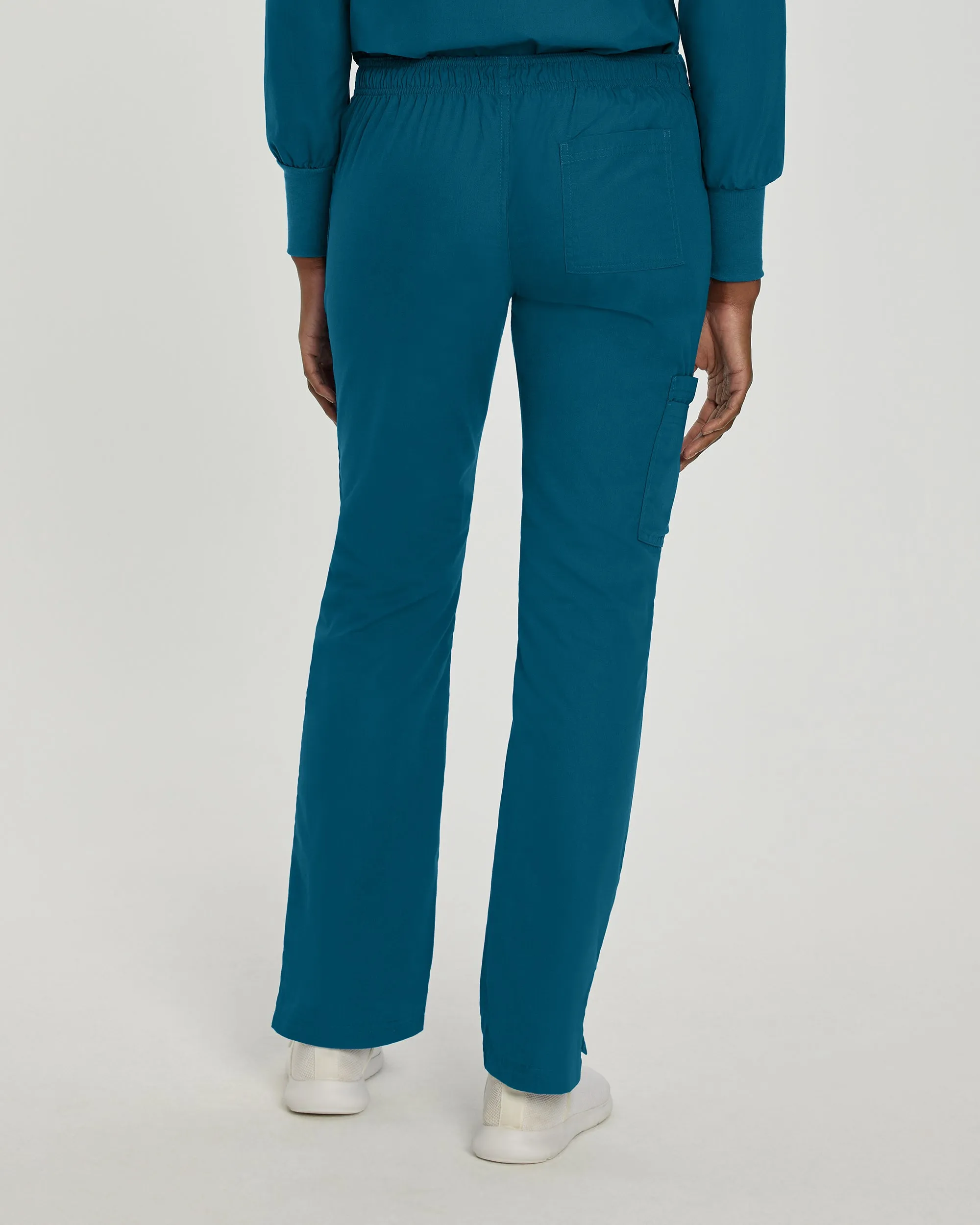 Essentials 8380 Women's Cargo Scrub Pants Caribbean