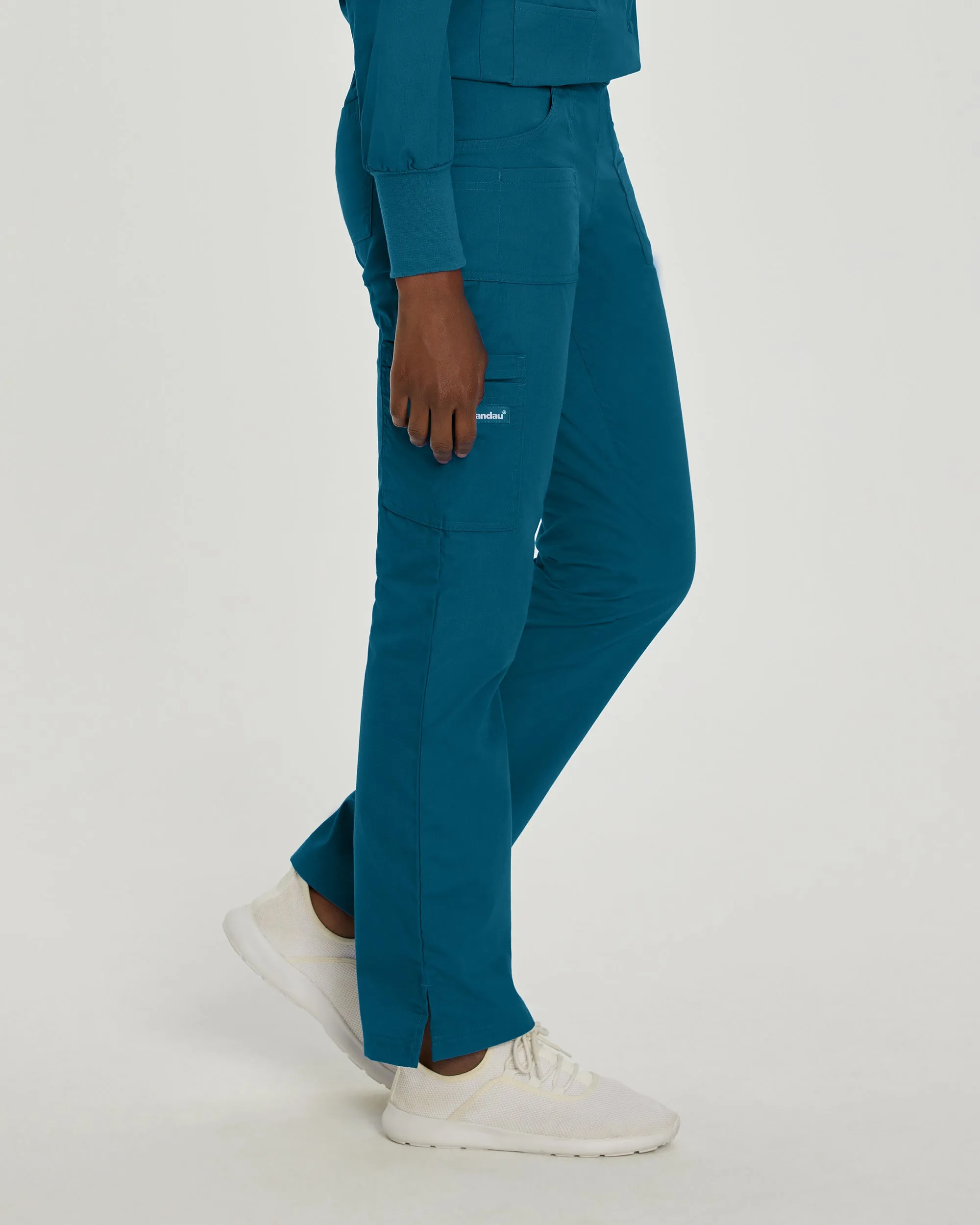 Essentials 8380 Women's Cargo Scrub Pants Caribbean