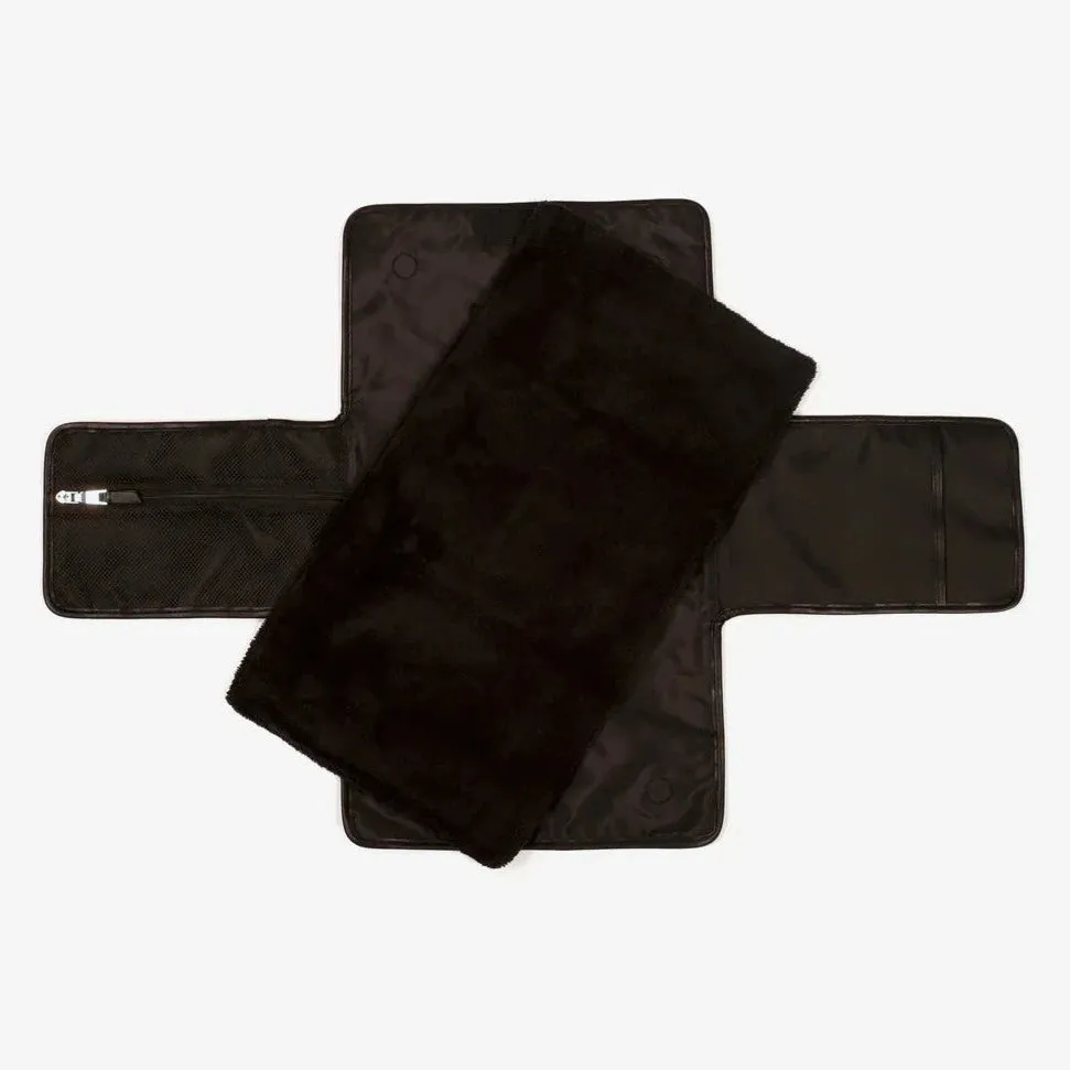 Etta Fold-Away Changing Mat Clutch (Black)