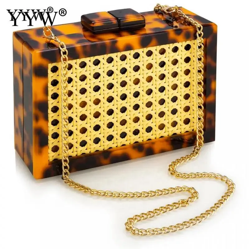 Evening Clutch Bag Women Rattan