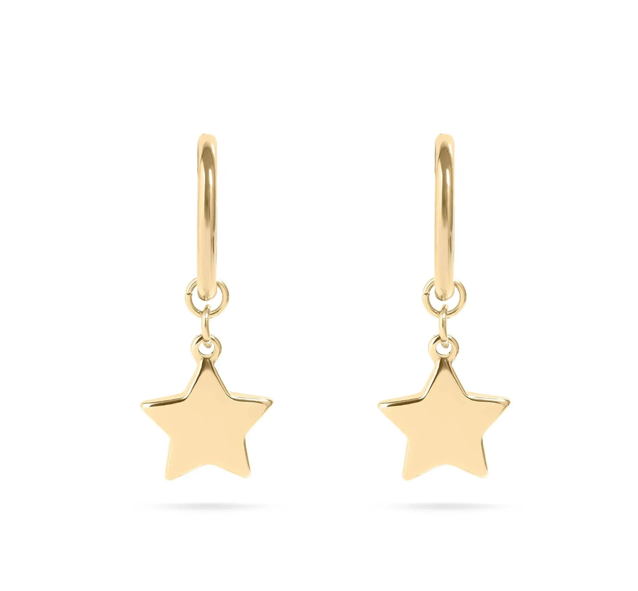Everly 18K Gold PVD Star Huggie Earrings