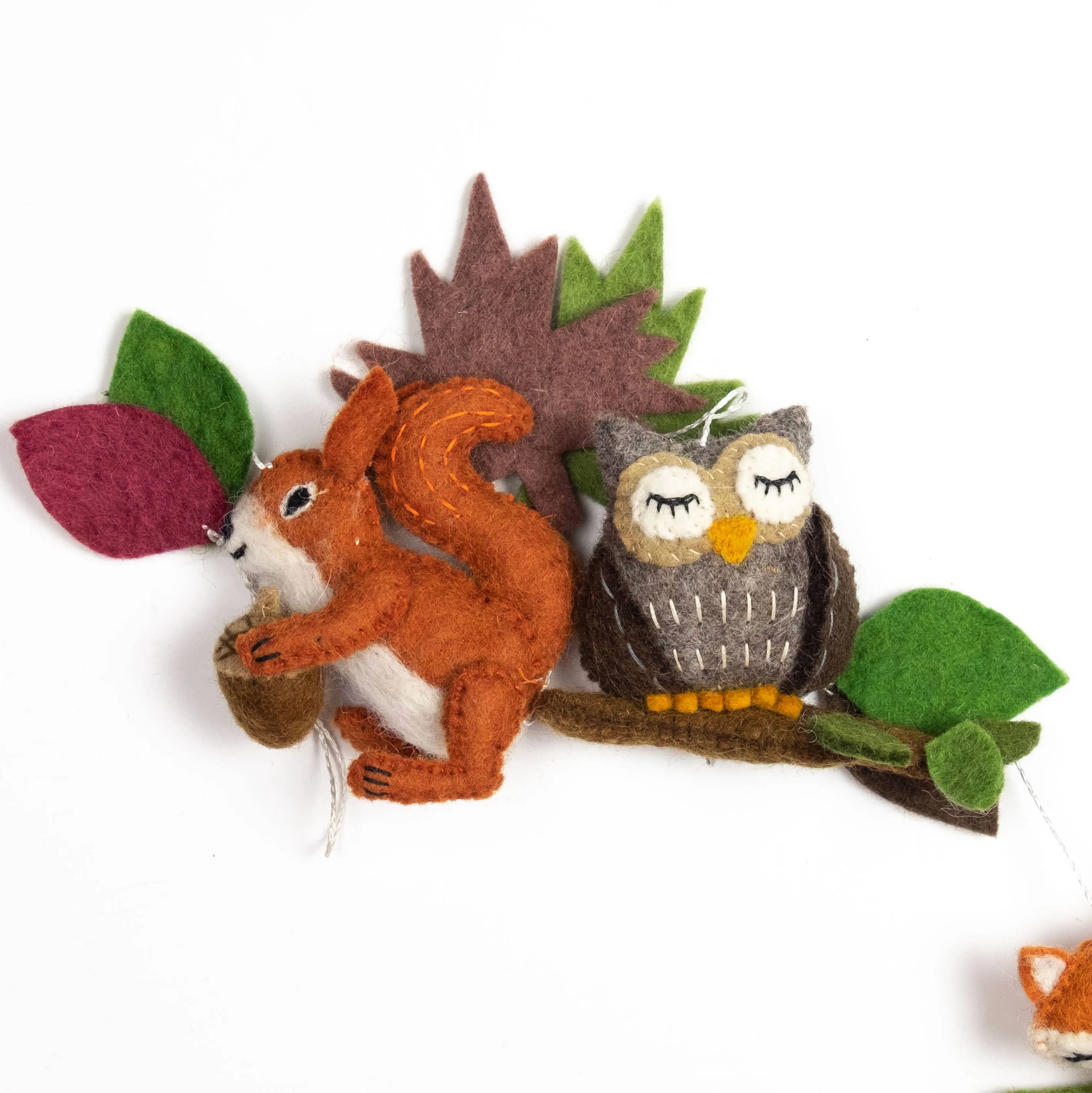Felt Decor Forest Garland