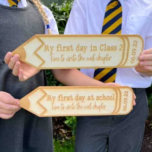 First Day/Back to School Pencil Photo Prop