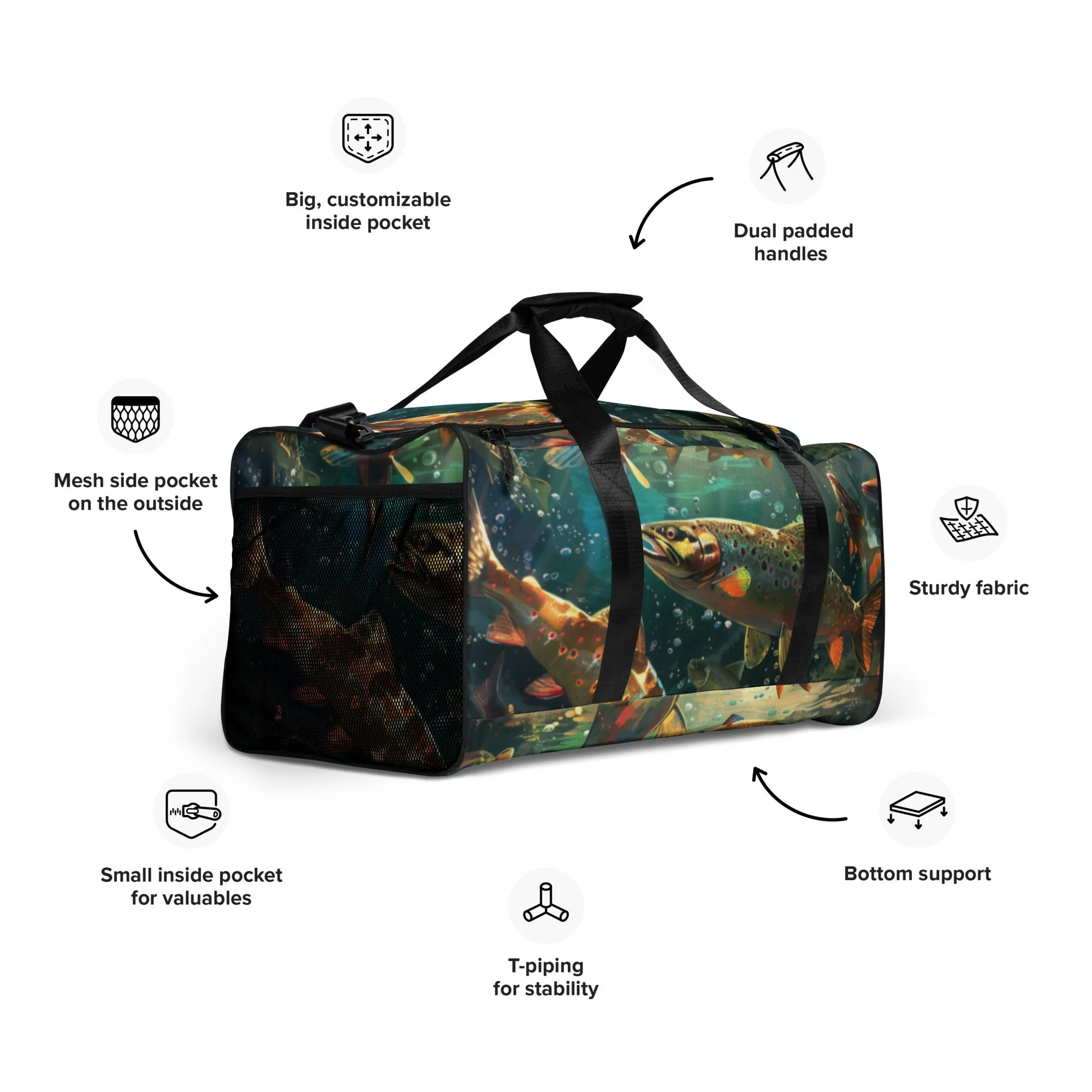 Fish Duffle bag