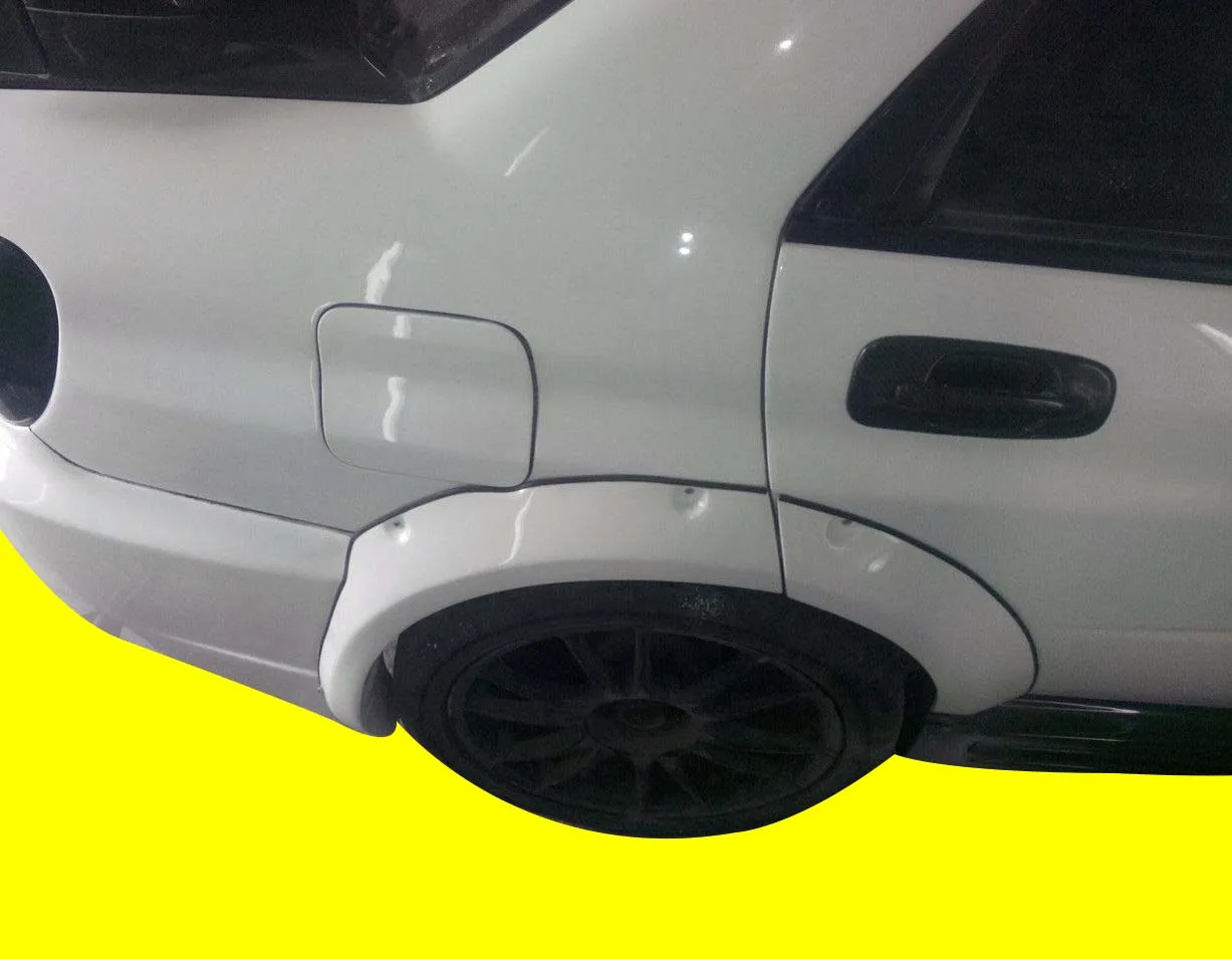Fits: Subaru Impreza 2004-2007 White Karlton Style JDM Fender Flares, (6 pieces)