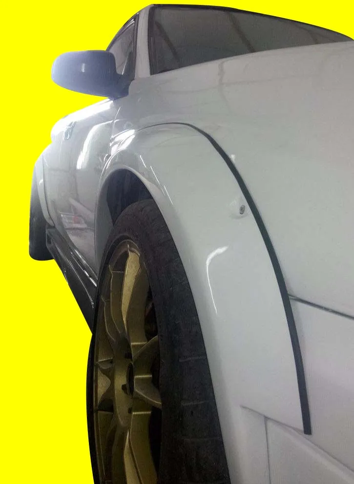 Fits: Subaru Impreza 2004-2007 White Karlton Style JDM Fender Flares, (6 pieces)