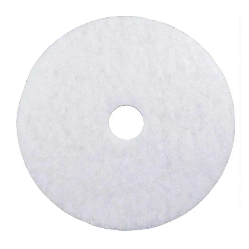 Floor Pads - 20" - White Polishing Pads - 5 / Case