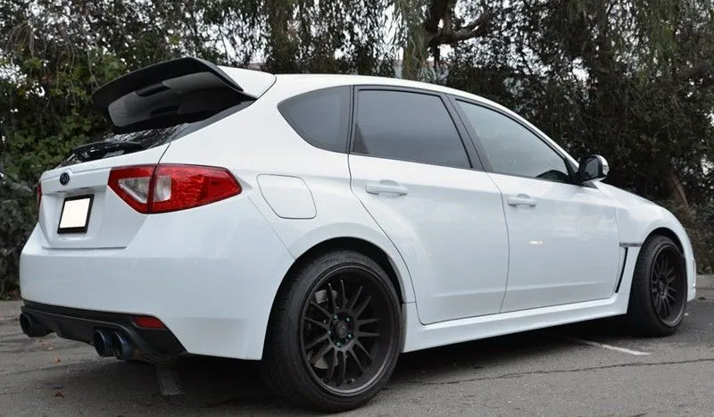 For 08-14 Fits: Subaru WRX STi Hatchback Rear Add On Wagon Wing Lip Spoiler Extension
