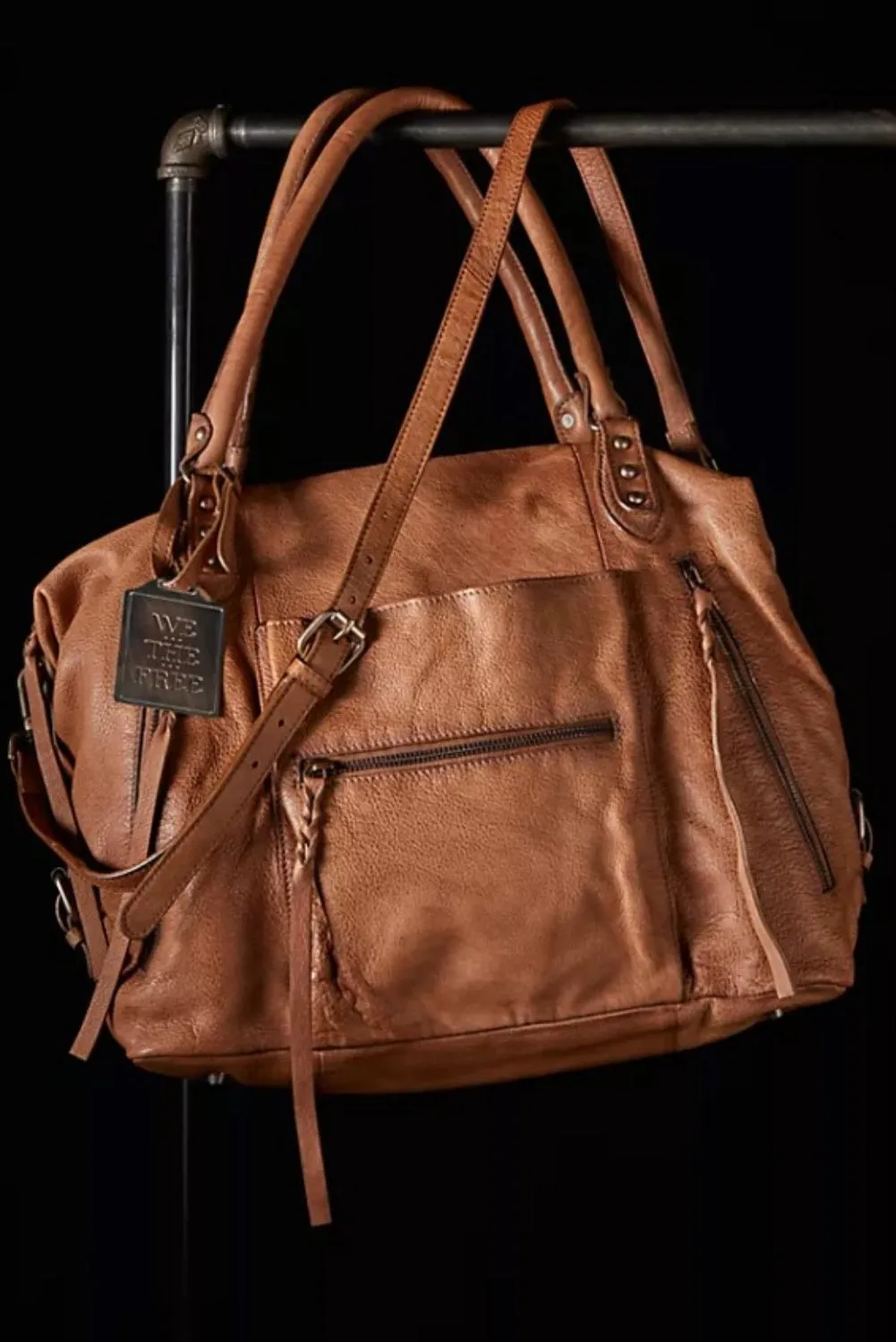 FREE PEOPLE EMERSON TOTE SADDLE