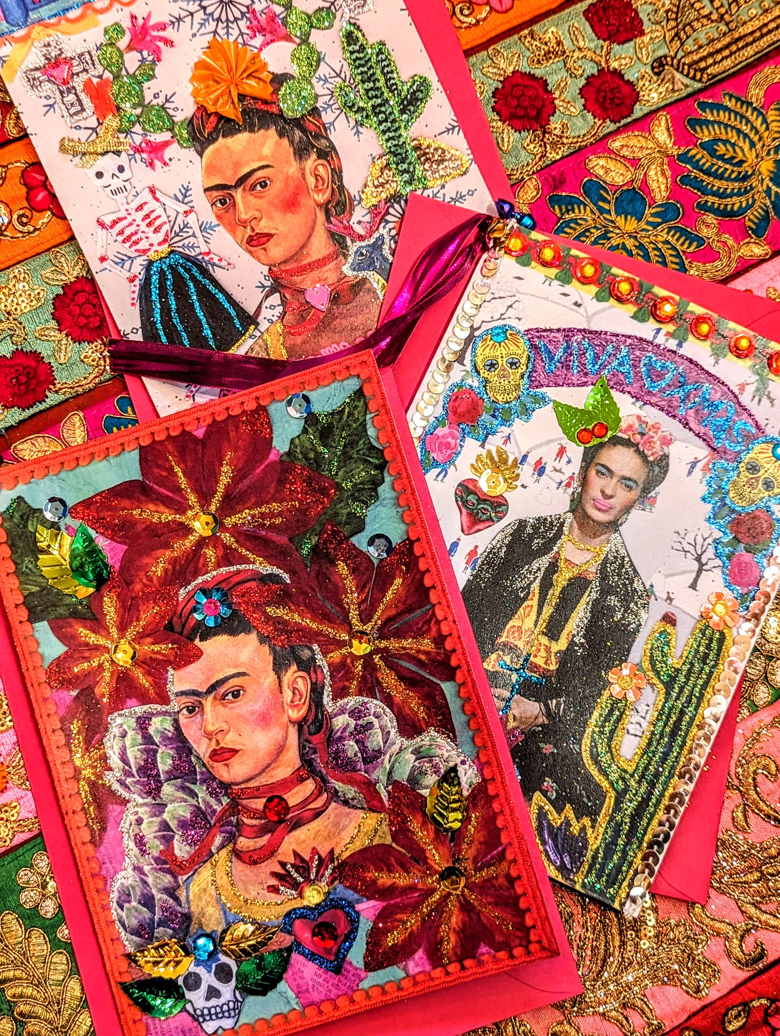Frida Kahlo super fancy Xmas cards