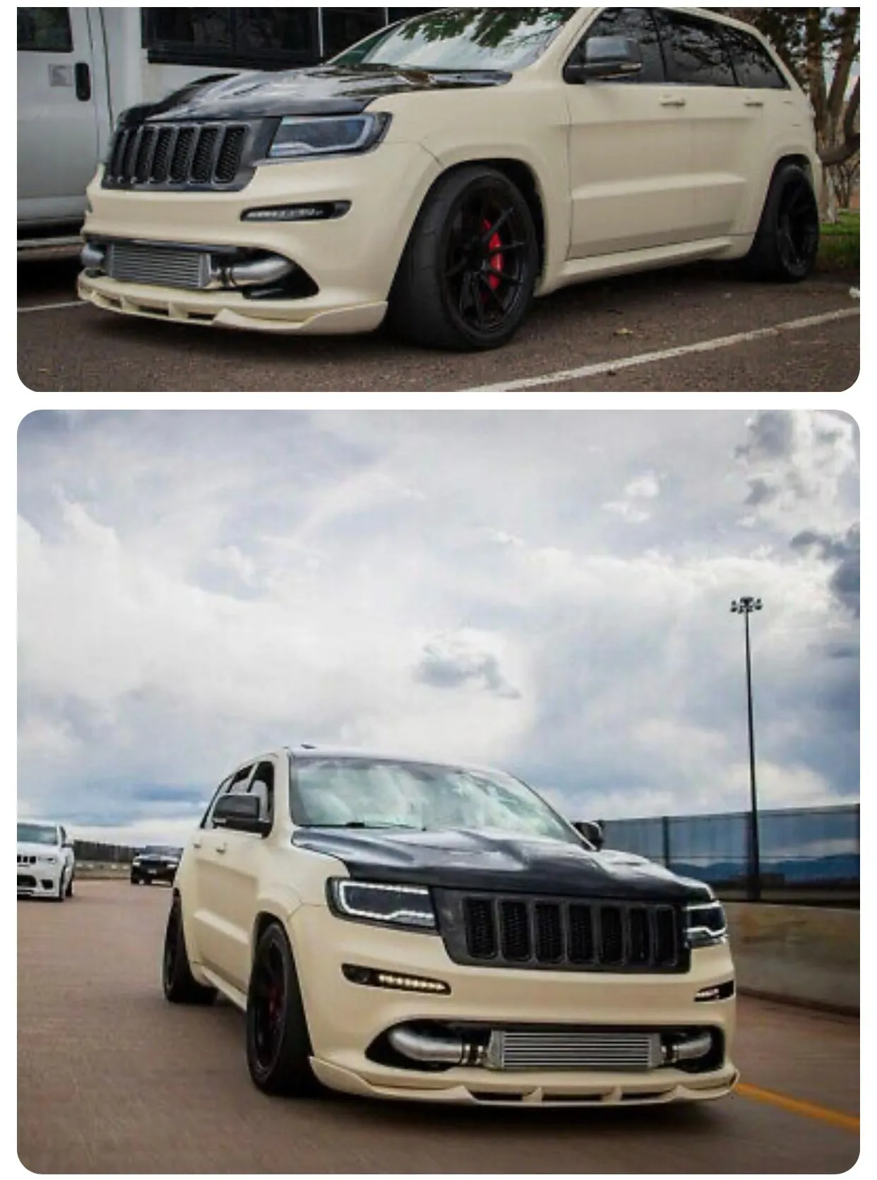 FRONT BUMPER SPOILER / SPLITTER JEEP GRAND CHEROKEE SRT8 WK2 2012-2016