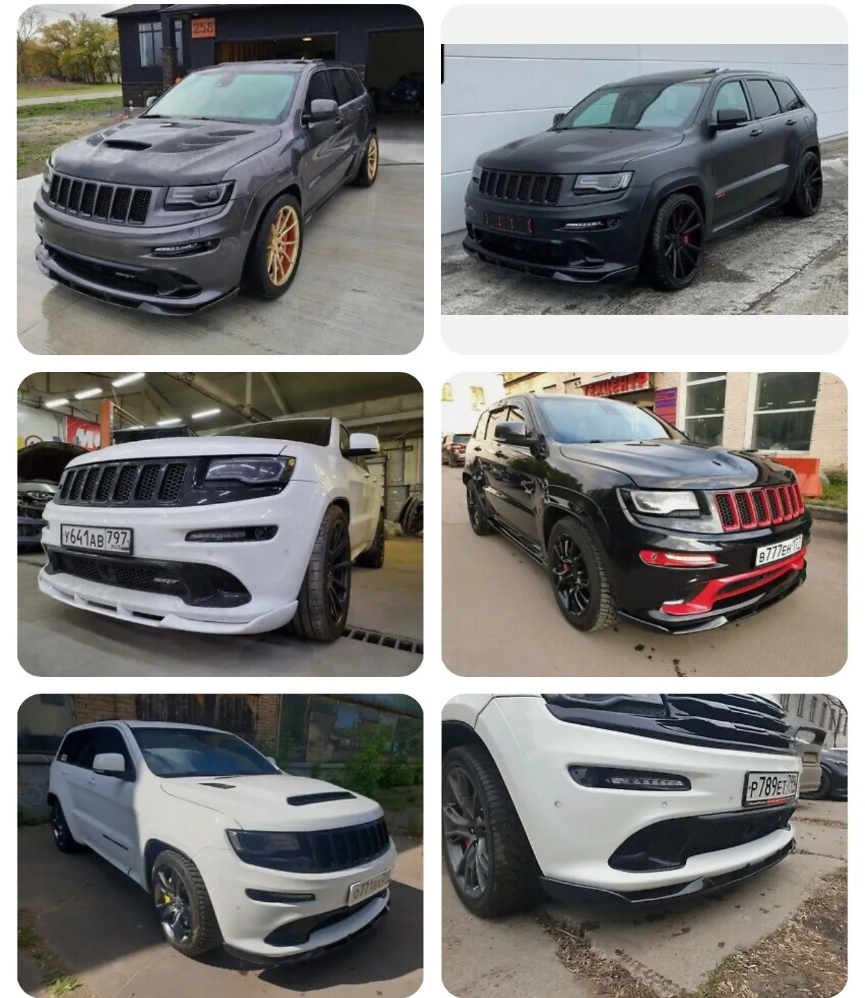 FRONT BUMPER SPOILER / SPLITTER JEEP GRAND CHEROKEE SRT8 WK2 2012-2016