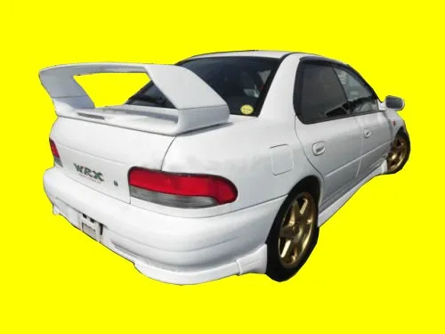 Frp Wing For 93-00 Fits Subaru Impreza Wrx 6Th Gc8 Sti Style Rear Spoiler W/ Brake