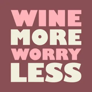 Funny Cocktail Napkins | Wine More Worry Less - 20ct