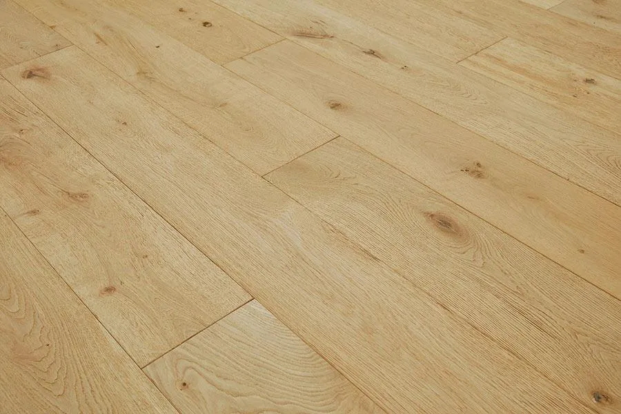 Galleria Professional Engineered European Rustic Oak Flooring 20mm x 190mm Natural Invisible Oil
