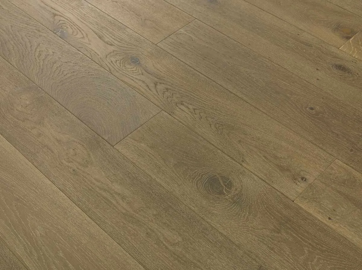 Galleria Professional Engineered European Rustic Oak Flooring 20mm x 190mm Stoney Grey Oiled