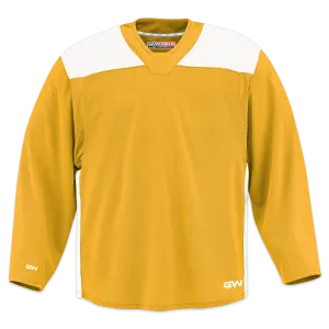 GameWear GW6500 ProLite Series Junior Hockey Practice Jersey - Yellow / White