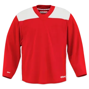 GameWear GW6500 ProLite Series Senior Hockey Practice Jersey - Red / White